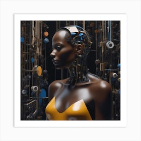 Futuristic Woman 45 Art Print