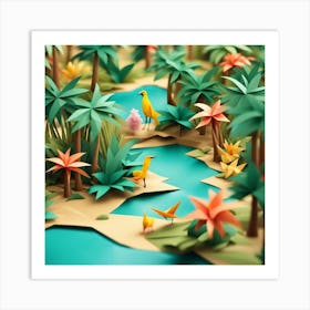 Origami Art Art Print