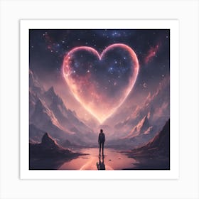 Heart In The Sky 1 Art Print