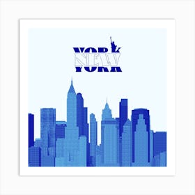 New York City Skyline 1 Art Print