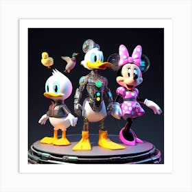 Donald Duck And Friends 3 Art Print