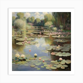 Water Lily Pond Claude Monet Art Print 1 Art Print