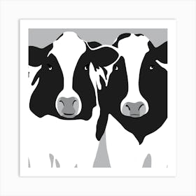 a Cow Couple Art Print