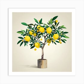 Lemon tree Art Print