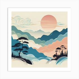 Asian Landscape 19 Art Print