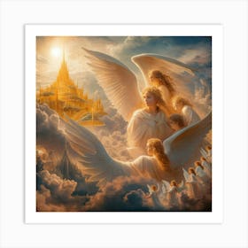 Angels In Heaven Art Print