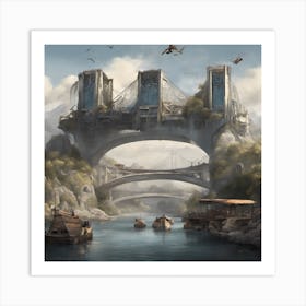 Bridge In The Sky Art Print