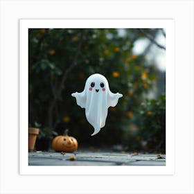 Halloween Ghost Art Print