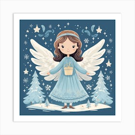 Christmas Angel 2 Art Print