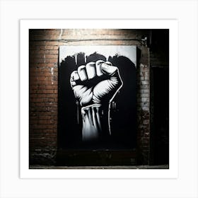 Fist graphic Art Print