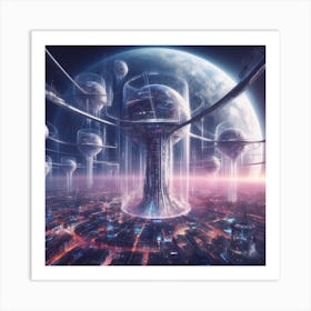 Futuristic City 5 Art Print