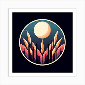 Moon In The Sky Art Print