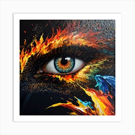 Eye Of Fire 2 Art Print