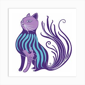 Horoscope Cat Art Print