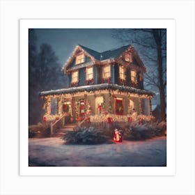 Christmas House 85 Art Print