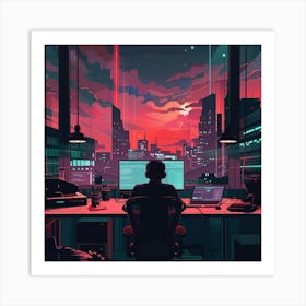 Cyberpunk Art Art Print