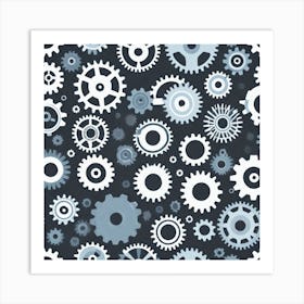 Cogs And Gears 2 Art Print