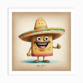 Mexican Pizza Art Print