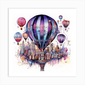 Hot Air Balloons 1 Art Print