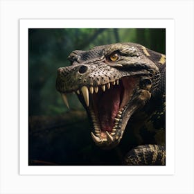 Komodo Dragon Art Print