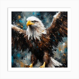 Eagle Threatening Art Print