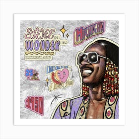 Stevie Wonder Art Print