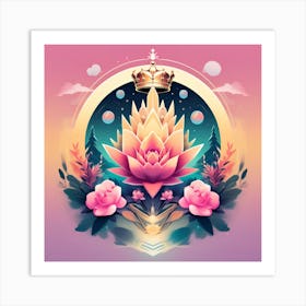 Lotus Flower Art Print