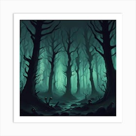 The Spooky Forest Art Print