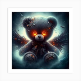 Teddy Bear With Wings Art Print