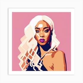 Pop Portrait Of A Woman Art Print