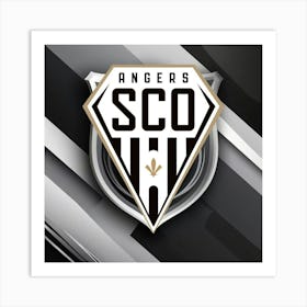 Angers SCO Logo Wall Arts 4 Art Print