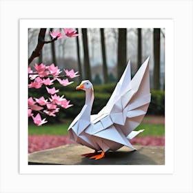 Origami Goose 4c3c29b0 Fe55 42c0 B54e 7e2c791f0f2c Art Print