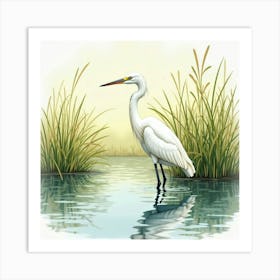 Great Egret Art Print