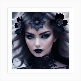 Gothic Beauty Art Print