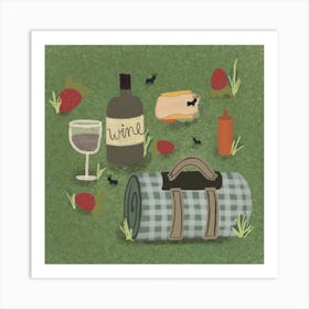 Picnic In The Park Art Print