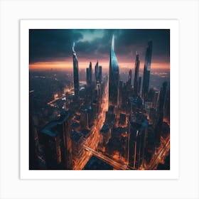 Night City 1 Art Print