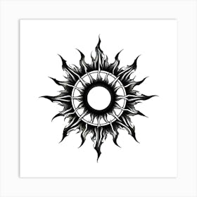 Sunburst Tattoo Art Print