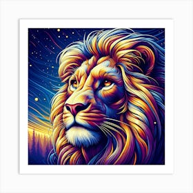 Creative Wild Animal Representation 98 Art Print