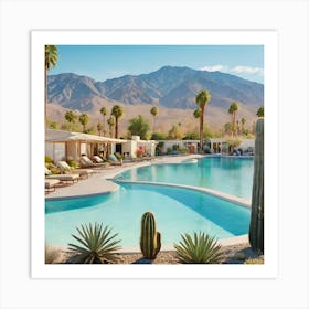 Desert Oasis Of Palm Spring Art Print