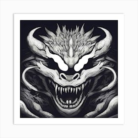 Dragon Head Art Print