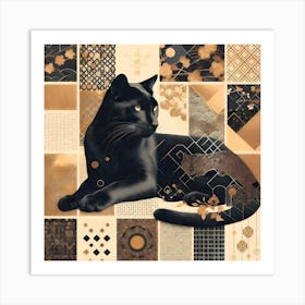 Feline Cat Creative Artwork Illustration 53 Art Print