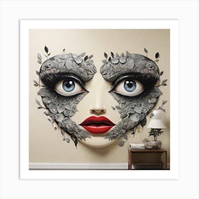 'Strange Face' Art Print