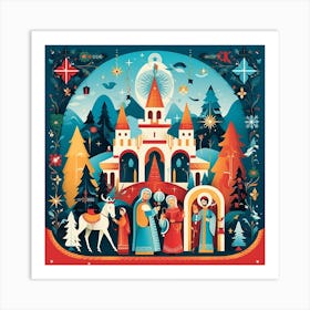 Nativity Scene 4 Art Print