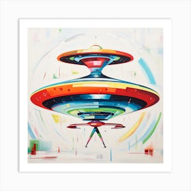 Alien Spaceship 3 Art Print