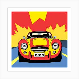 High-Speed Road Adventure Pop Art Art Print