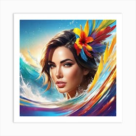 Hawaiian Beauty Art Print