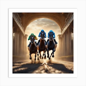 Horse Race 8 Art Print