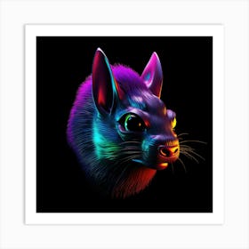 Raccoon Head 4 Art Print