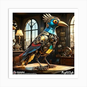 Steampunk Bird 1 Art Print