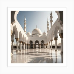 Sheikh Hussein Grand Mosque, Abu Dhabi Art Print